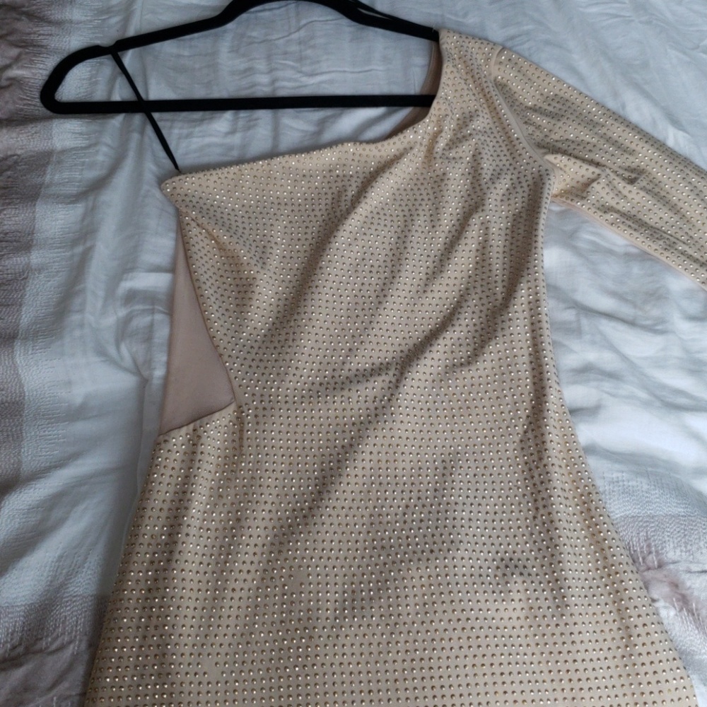 Nude jeweled dress $0[d